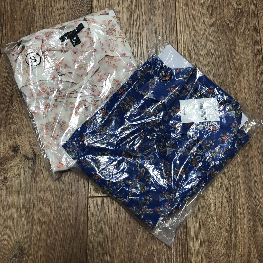 Áo sơ mi voal đan dây ngực F21 Kami