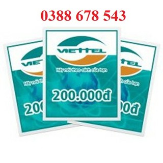 Thẻ Cào Viettel 200K Siêu Rẻ