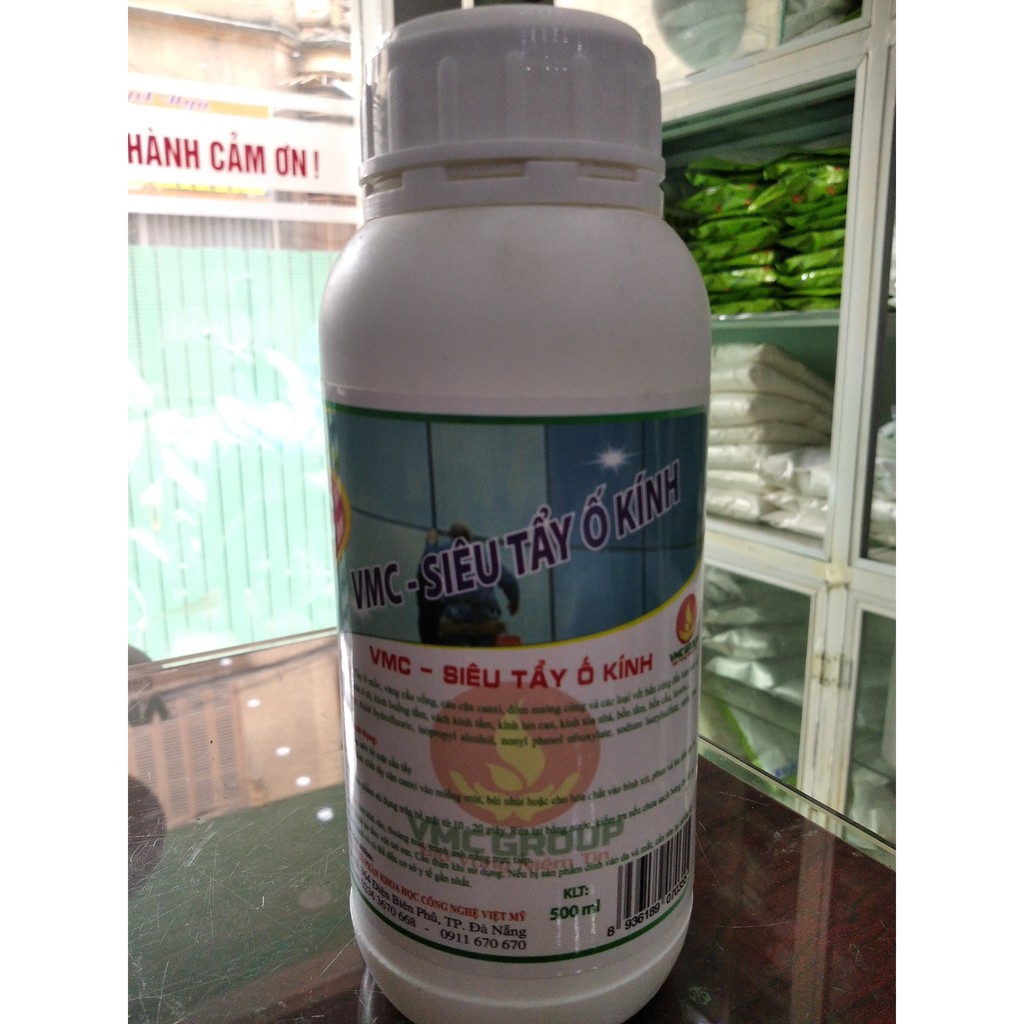VMC SIÊU TẨY Ố KÍNH CHAI 500ML - CHẤT TẨY RỬA KÍNH CHUYÊN DỤNG