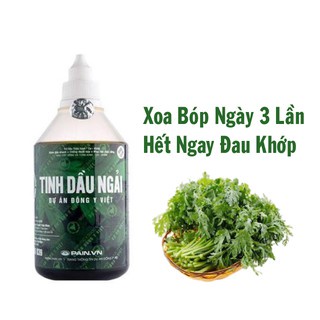 Tinh dầu ngải cứu hỗ trợ giảm đau nhức xương khớp đại học Y dược thái bình chai 500ml