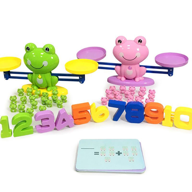 WMMB Cool Math Game, Frog Balance Counting Toys for Boys &amp; Girls Educational Number Toy Fun Children's Gift STEM Learning Age 3+