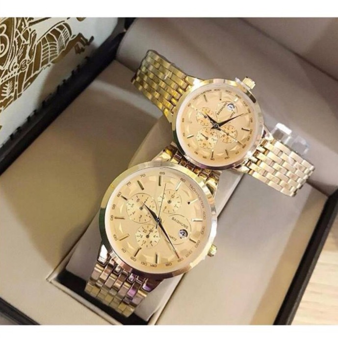 Đồng hồ đôi Baishuns dành cho các cặp đôi chống nước chống xước tuyệt đối 3atm Tony Watch 68