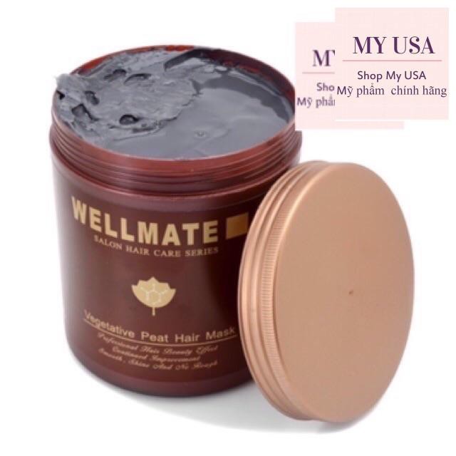 Kem hấp dầu tóc❤️Kem Ủ tóc Wellmate Vegetative Peat Hair Mask 500ml