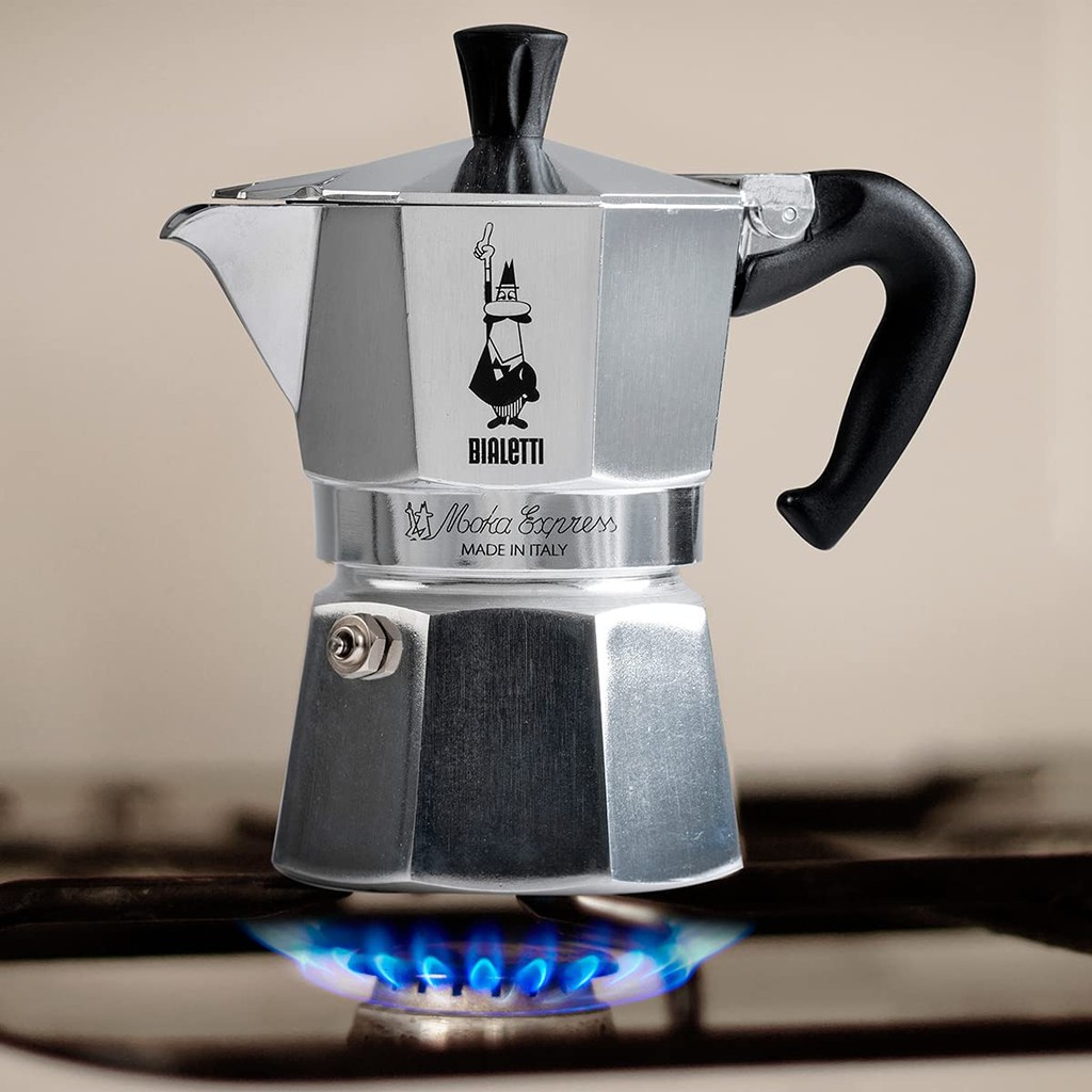 Ấm cà phê Ý (Moka Express) Bialetti for Oceana 3 cups 4,4 Oz - 130 Ml [Hàng Mỹ]