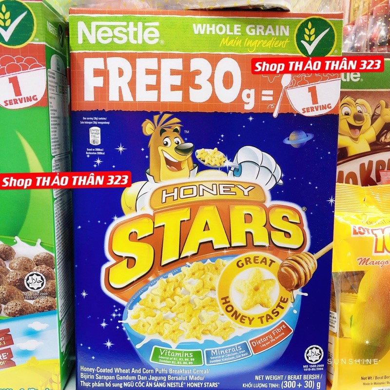 NGŨ CỐC ĂN SÁNG STARS HONNEY NESTLE 300gram