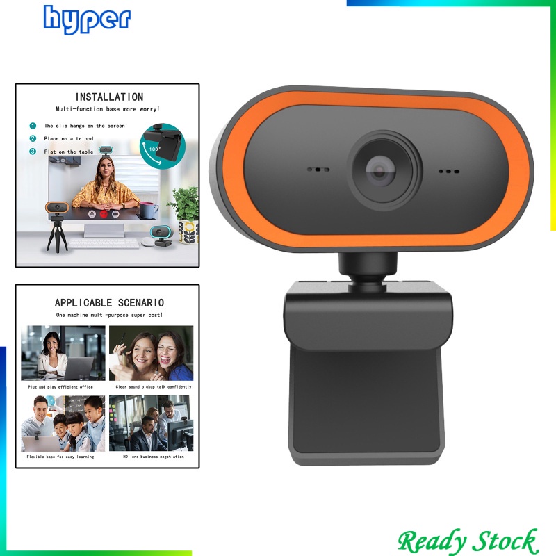 2K HD Webcam Built-in microphone Plug&amp;Play Video Calling Recording