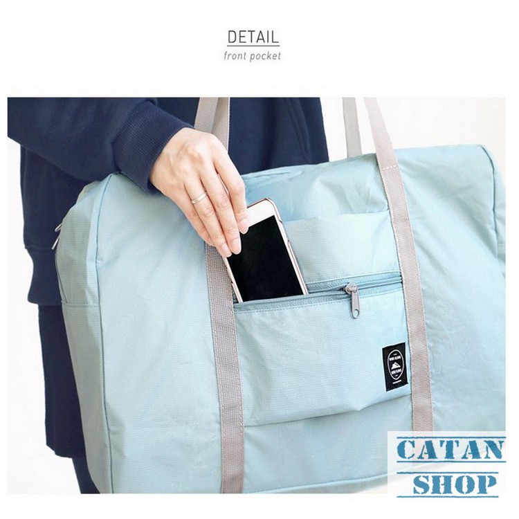 Túi du lịch xếp gọn siêu nhẹ 0,18 kg túi hành lý phụ, túi Hàn Quốc chống thấm Bag in Bag