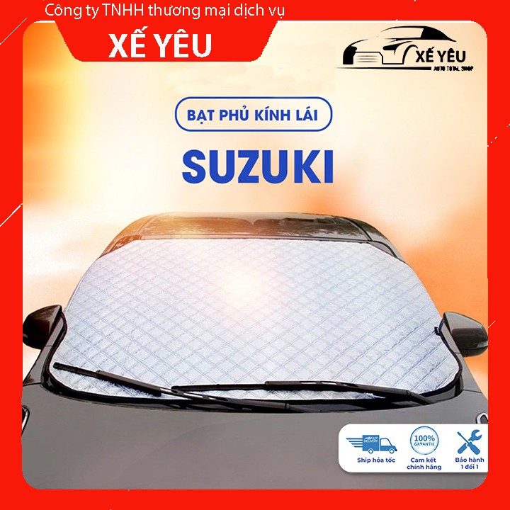 Bạt phủ kính lái Suzuki swift celerio ertiga xl7 baleno ciaz ô tô cách nhiệt 4 lớp tráng bạc chống nắng bảo vệ xe ô tô