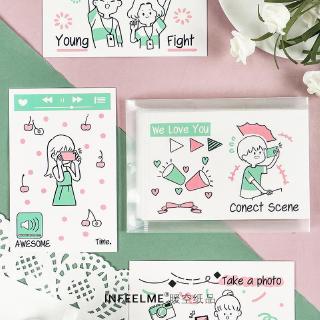 Thiệp Chúc Mừng Hình Hộp Muối Biển Dễ Thương Sáng Tạo