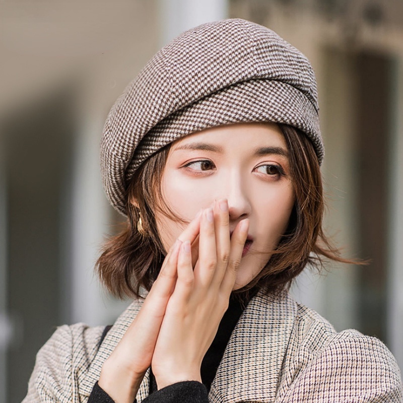 Mũ Nồi Họa Sĩ Họa Sĩ Phong Cách Anh Quốc Cổ Điển Thời Trang Xuân Thu Thu Đông Cho Nữ