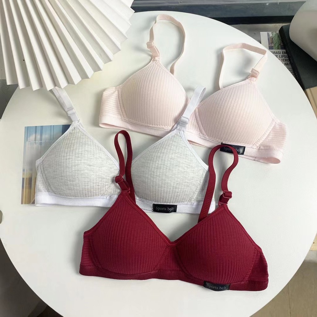 Áo ngực nữ cotton mút mỏng không gọng, Áo lót chất cotton thoáng mát, miếng đệm mỏng may liền mặc cực kỳ thoải mái A554 | BigBuy360 - bigbuy360.vn