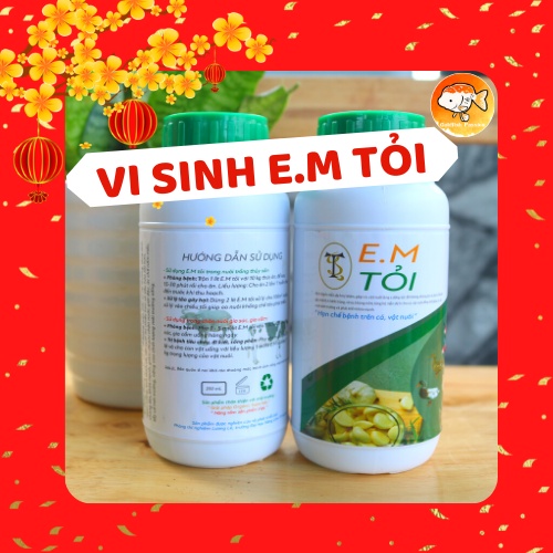 VI SINH E.M TỎI  TẠO HỆ MIỄN DỊCH GIÚP CÁ HÁU ĂN, TĂNG CƯỜNG LỢI KHUẨN, KHỬ KHÍ ĐỘC HẠI (NH3, H2S,..)