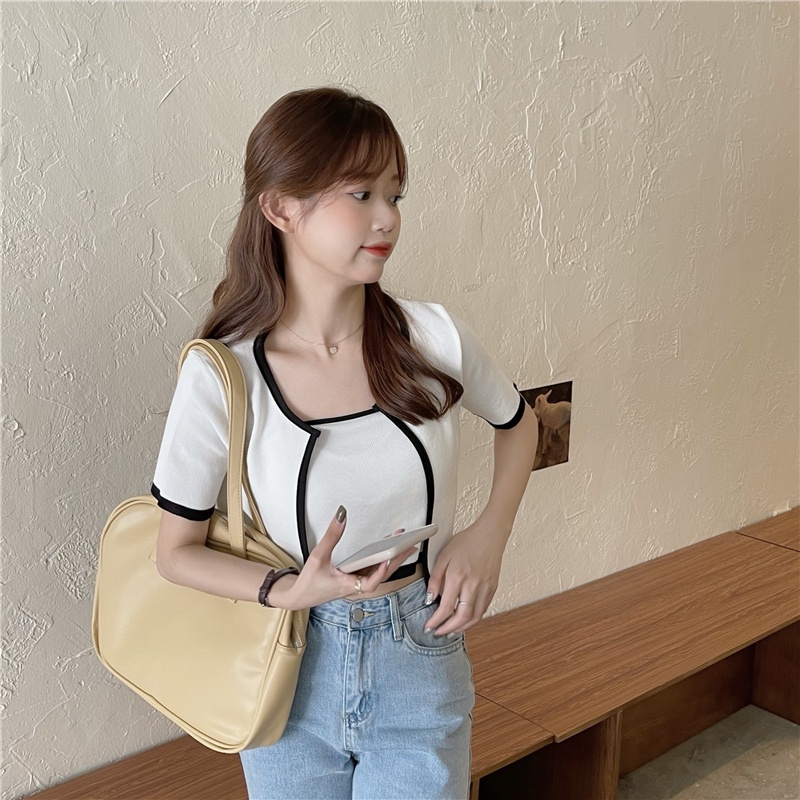 Áo Croptop nữ ôm kèm áo khoác ngoài ulzzang hot trend - AO06