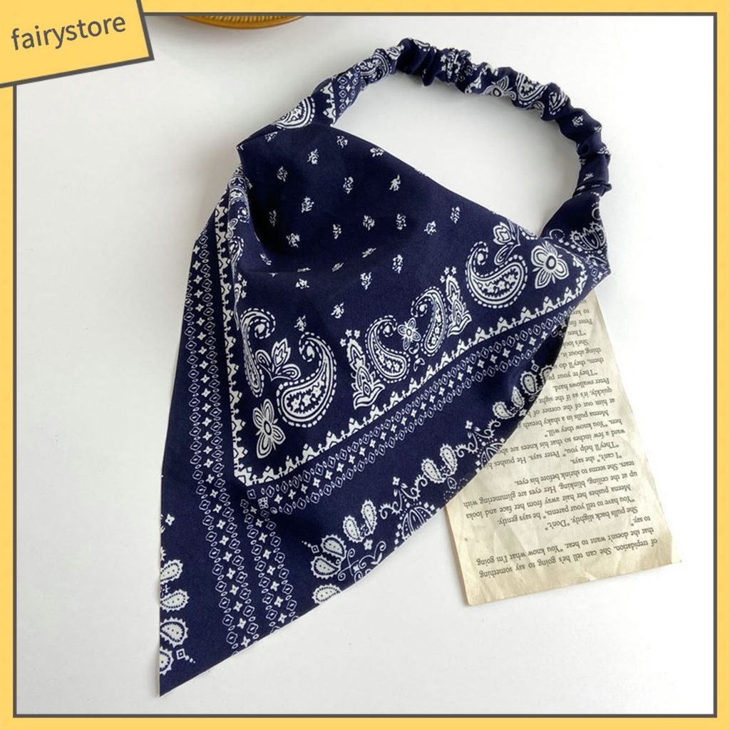 Băng Đô Cài Tóc Hình Tam Giác Co Giãn Phong Cách Bohemia Cổ Điển