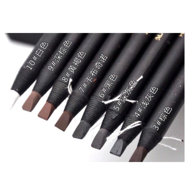 Chì xé kẻ mày cứng xịn gảy sợi Haozhuang Make Up Milano Eyebrow Pencil