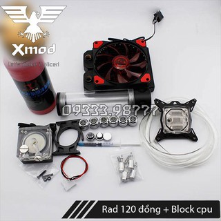 Bộ tản nhiệt nước Custom ống mềm Xmod (Giá rẻ)