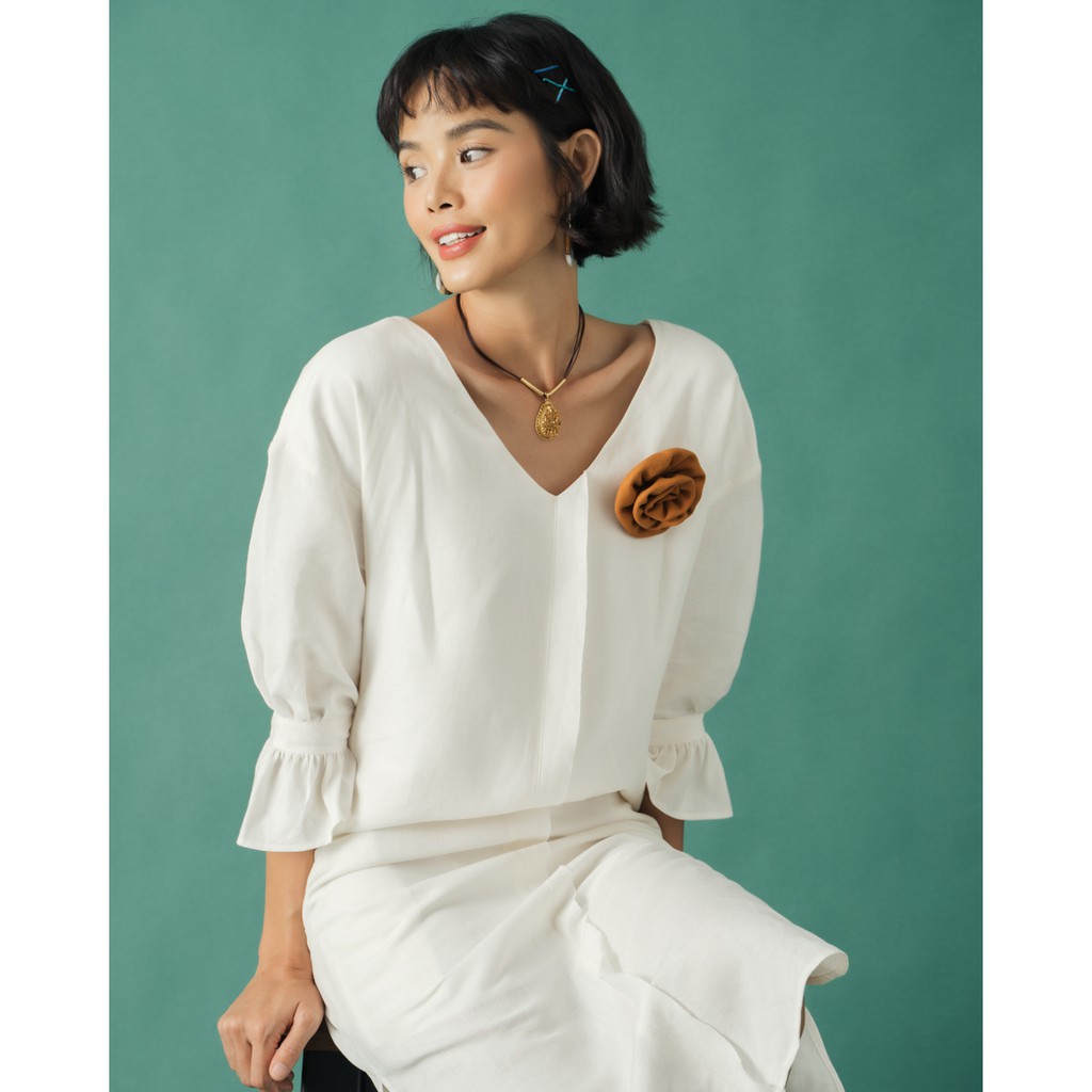 Đầm Linen Trắng F2 Fashion & Freedom