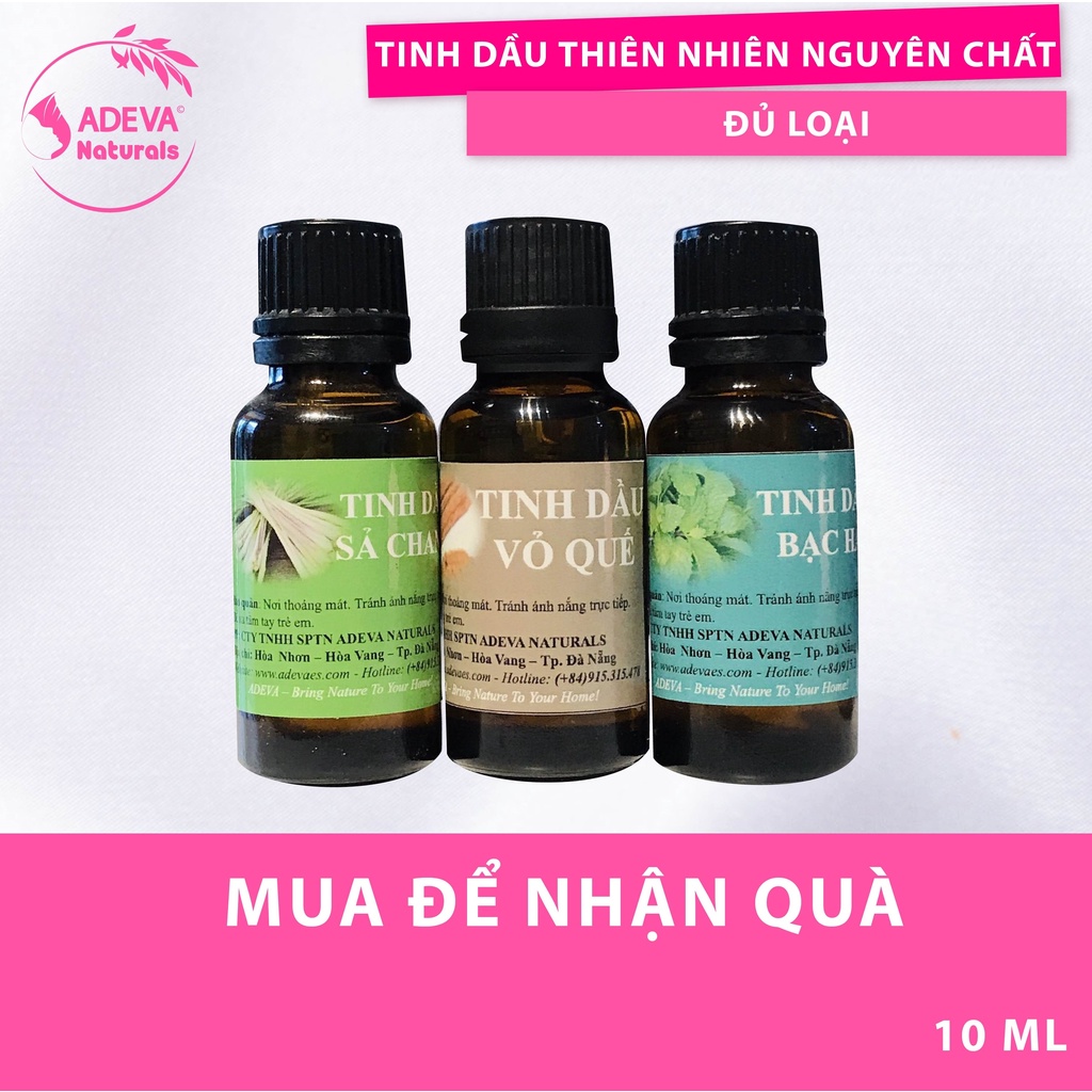 Tinh dầu thơm phòng, tinh dầu thiên nhiên nguyên chất cho căn phòng sạch thơm, thư giãn, an toàn - 10 ml