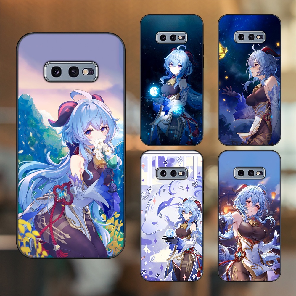 Ốp lưng Samsung S10e viền đen in hình Ganyu Genshin Impact