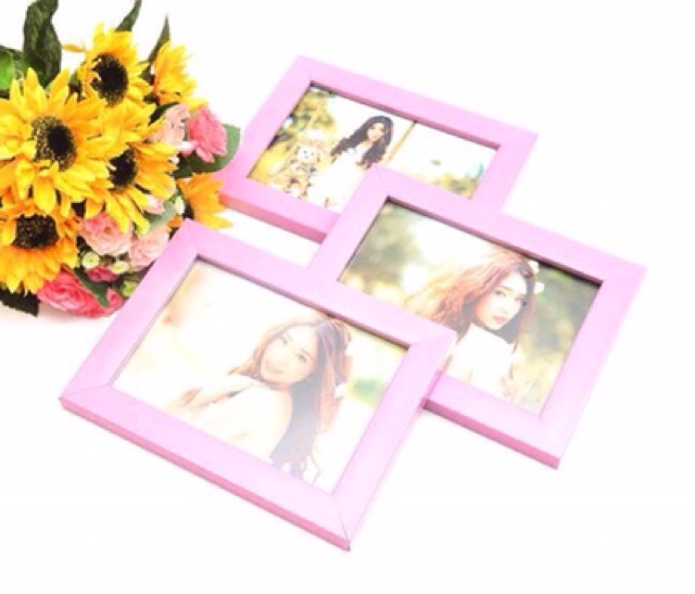 Khung ảnh gỗ trơn trang trí size 13cm x 18cm