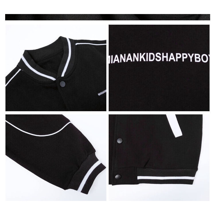 Áo Khoác Bóng Chày Phối Màu Tương Phản Thời Trang Mùa Xuân Cho Bé Trai