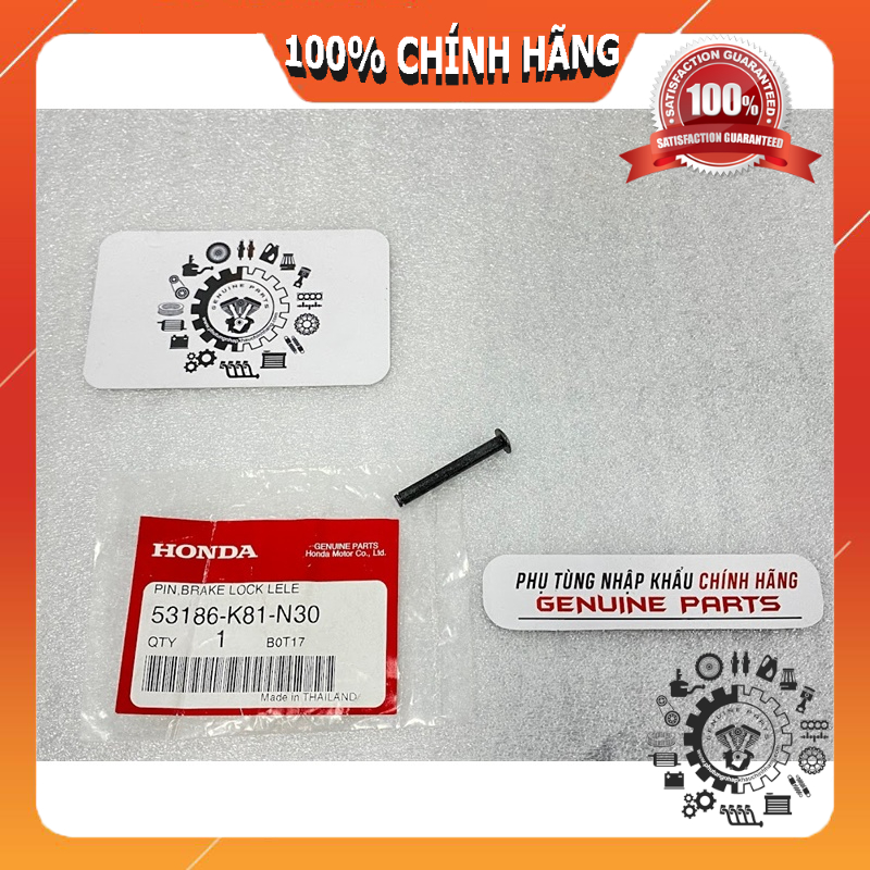 Ốc gài khóa tay thắng VARIO CLICK 2018 2021 chính hãng Honda, Chốt nắp tay thắng phanh 53186-K81-N30