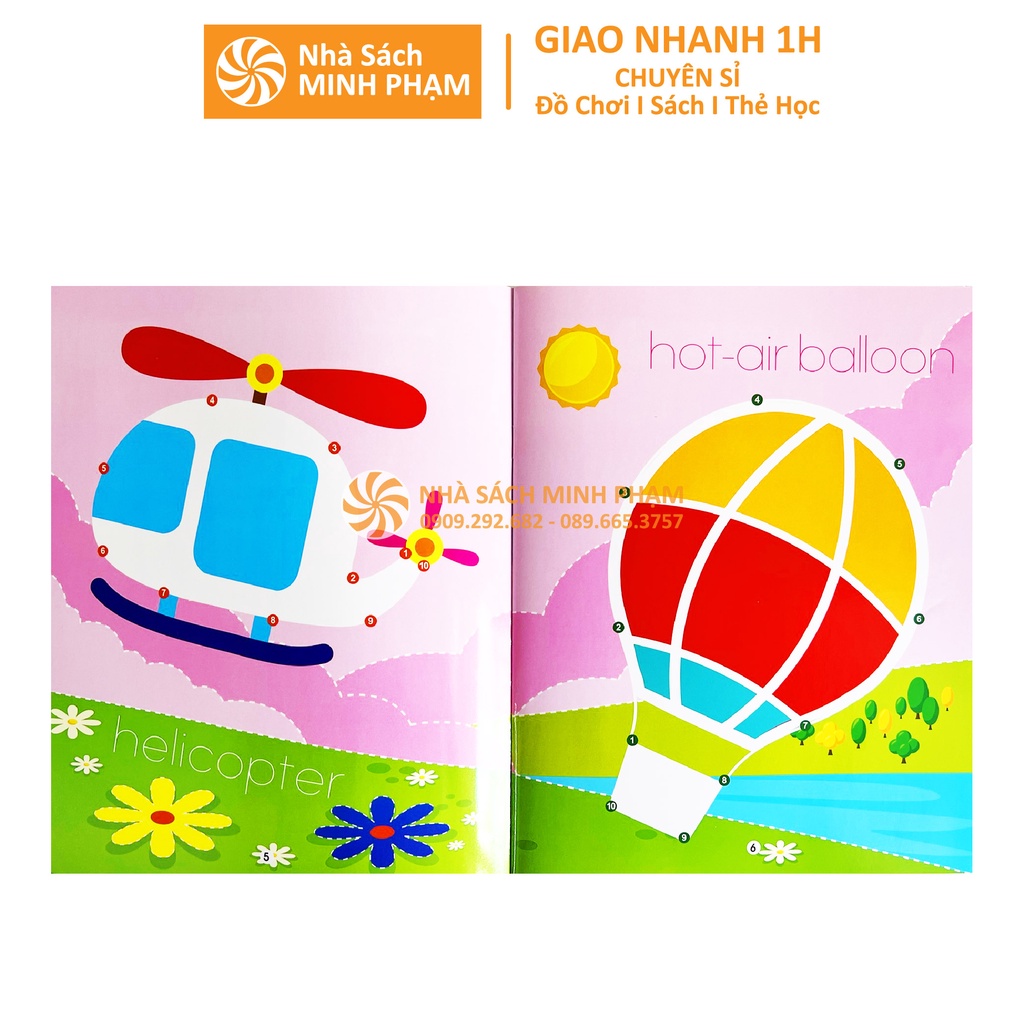 Sách - Bộ 4 quyển viết xóa được Wipe Clean trò chơi nối số tìm kiếm thông minh luyện viết không sợ sai