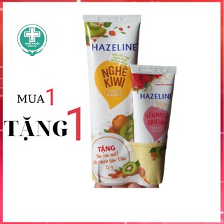Sữa rửa mặt Hazeline nghệ kiwi tặng sửa rửa mặt yến mạch dâu tằm 50gr