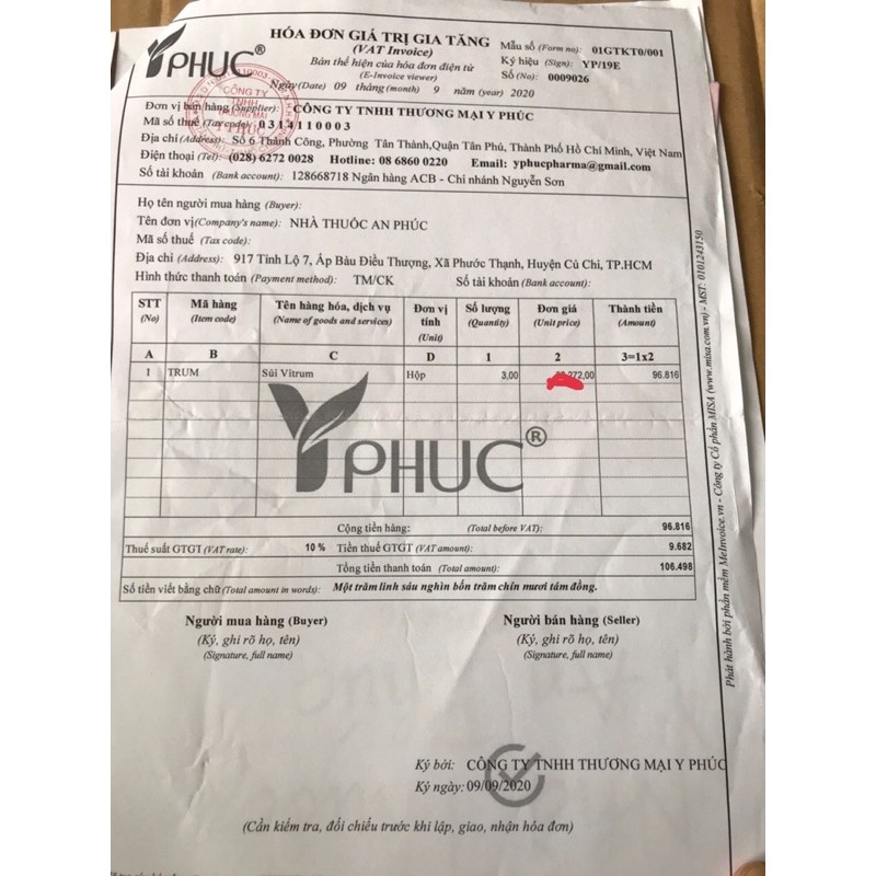 Viên sủi bồi bổ sức khỏe VITRUM HỘP 10 VIÊN. 1 VIÊN/NGÀY