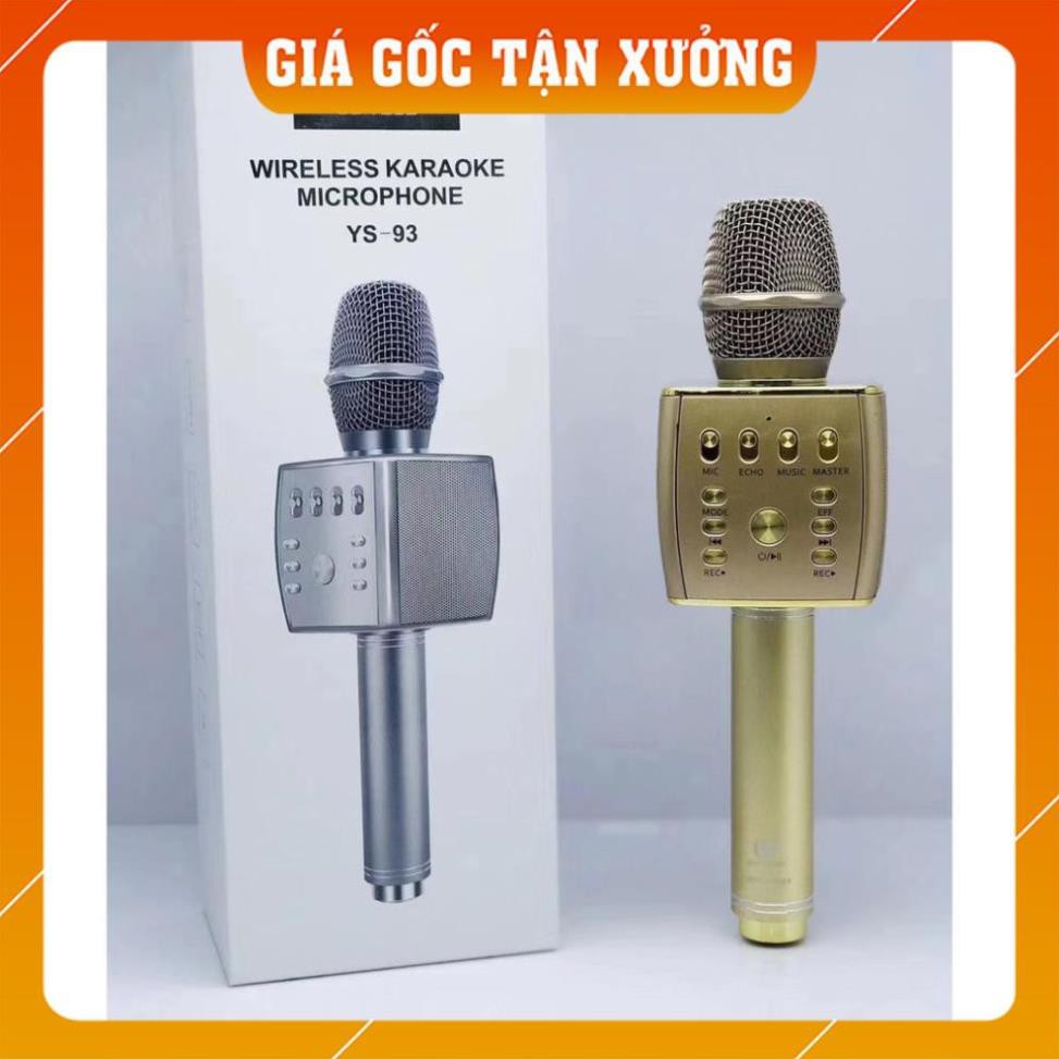 [GIÁ SỐC] Mic Karaoke YS 95 kết nối bluetooth Tích Hợp Loa Bass Không Dây Dùng Hát Tại Nhà Hoặc Livetream