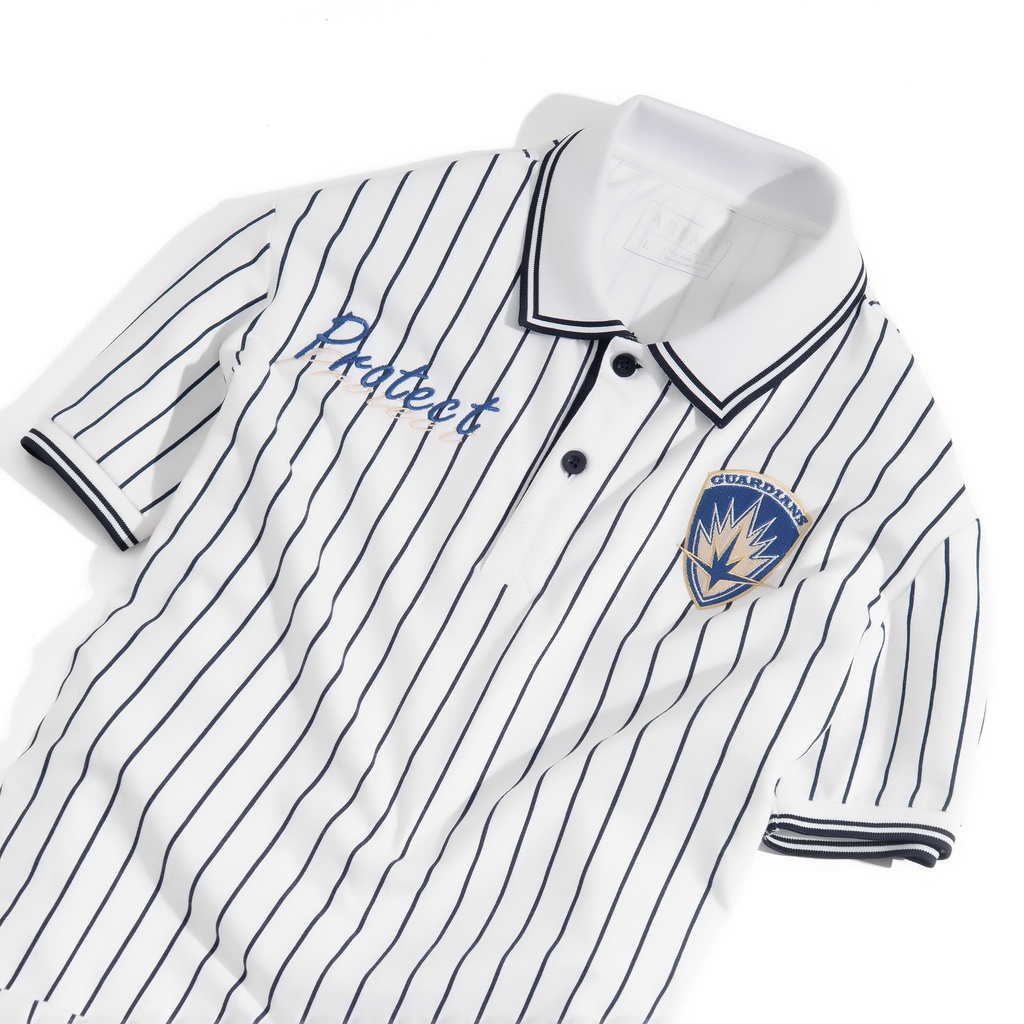 Áo Polo nam phối dọc GUARDIAN vải cá sấu Cotton, chuẩn form, thiết kế theo phong cách sang trọng lịch lãm AREMI APL0004 | BigBuy360 - bigbuy360.vn