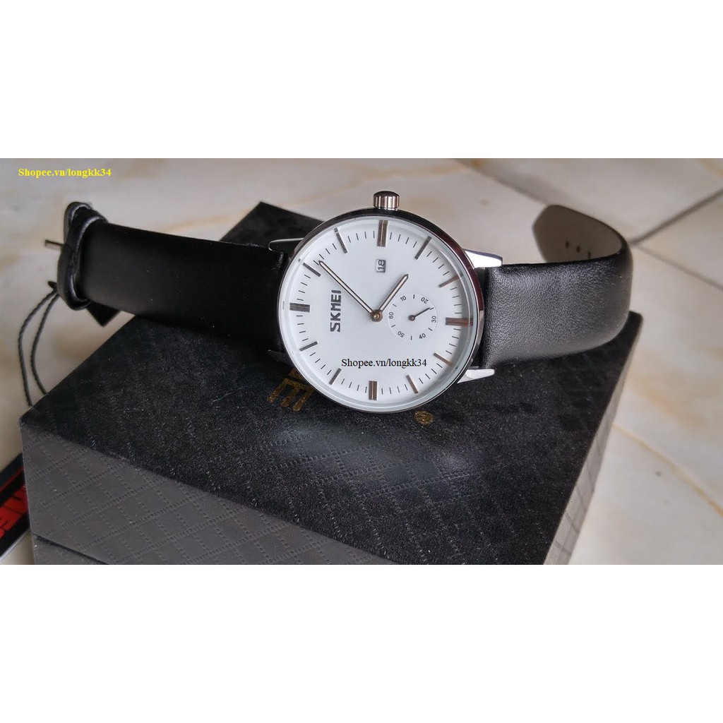 Đồng hồ NAM SKMEI 9099 dây da lịch lãm sang trọng