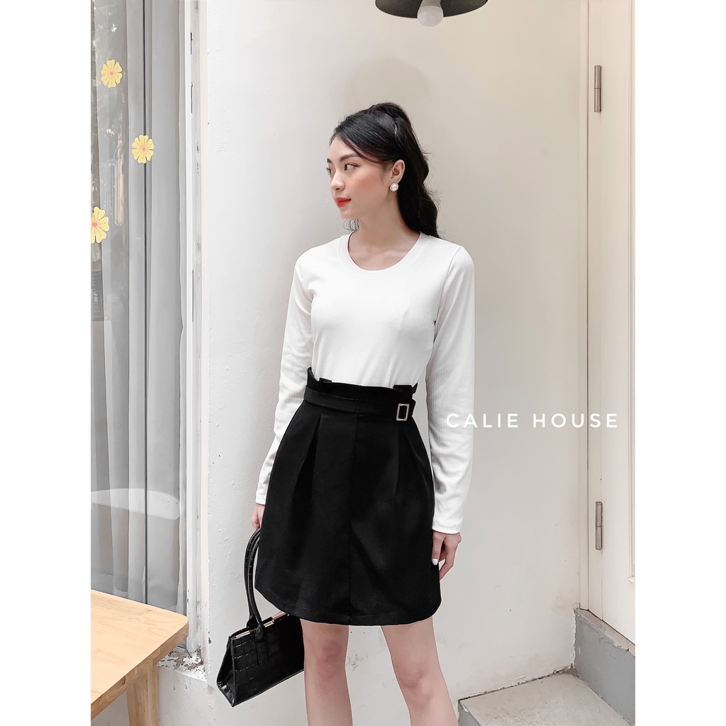 Chân váy xếp ly cạp kèm đai thời trang công sở CV27 | BigBuy360 - bigbuy360.vn