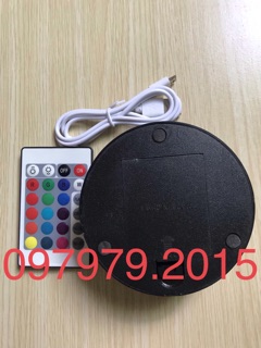 Đế Đèn Led 3D - Có Remote