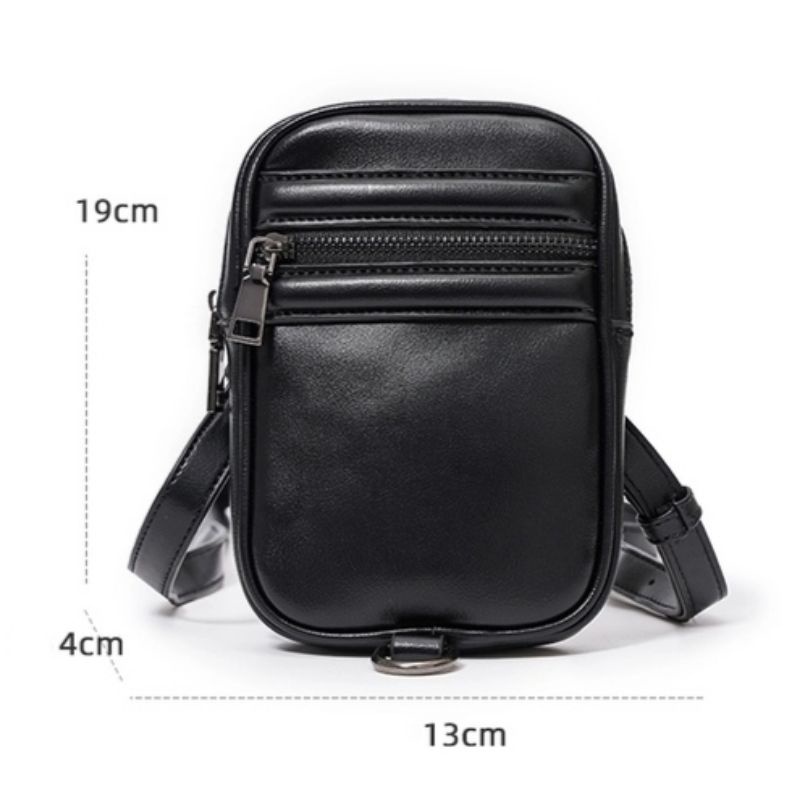 Túi đeo chéo Unisex W2P 4938 chất da Pu cao cấp chống thấm nước Ulzzang phong cách thời trang cá tính