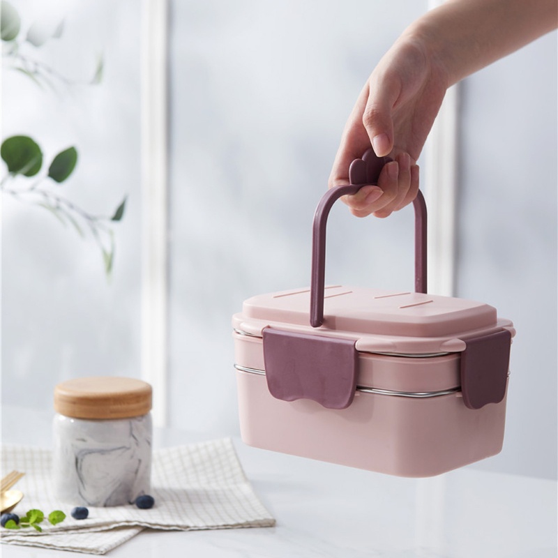 Hộp Đựng Cơm Trưa Giữ Nhiệt Hình Củ Cải Dễ Thương