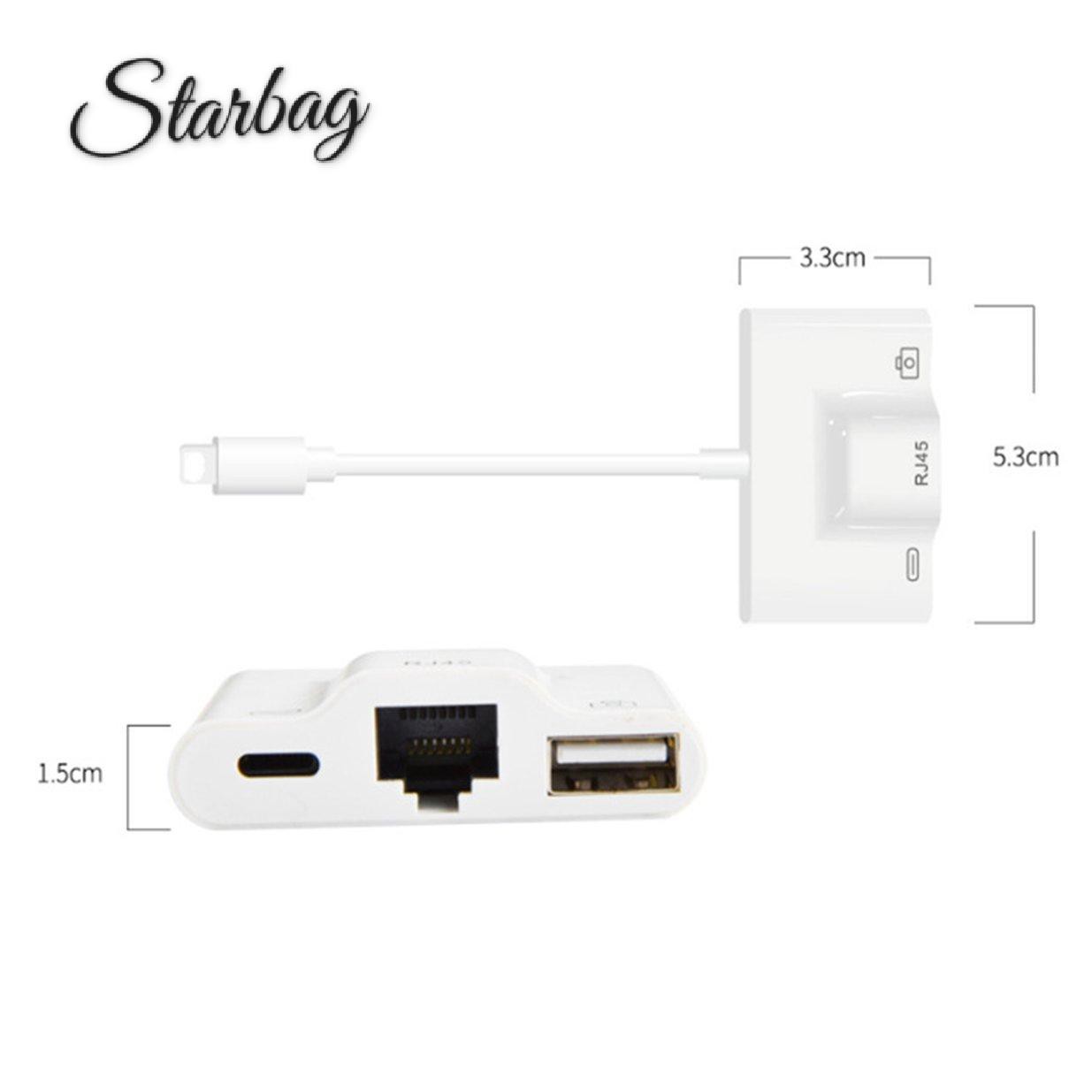 Cáp Chuyển Đổi Rj45 3 Trong 1 Cho Ipad | BigBuy360 - bigbuy360.vn