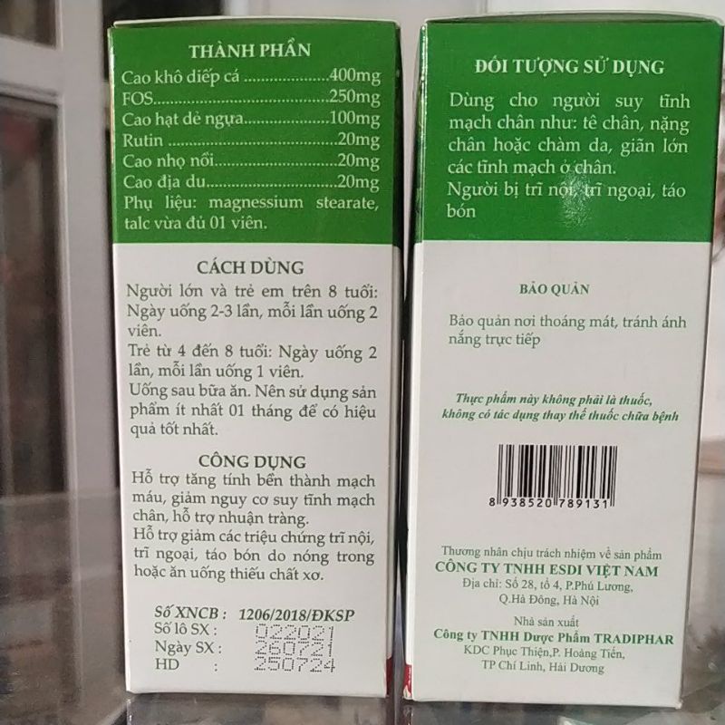 Combo 2lọ Dotrita tốt trĩ - bền vững thành mạch- táo bón