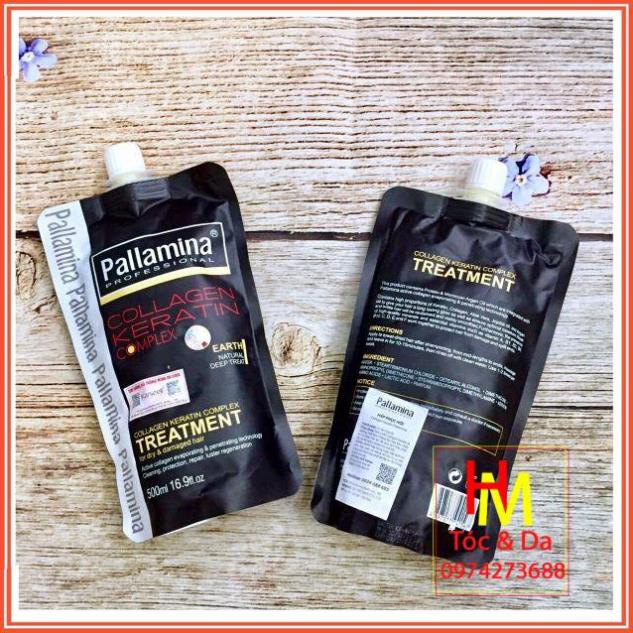 hấp ủ tóc pallamina dưỡng Ẩm Phục Hồi Siêu Mềm Mượt Colagen -Keratin -Pallamina 500ml sản phẩm chính hãng. | BigBuy360 - bigbuy360.vn