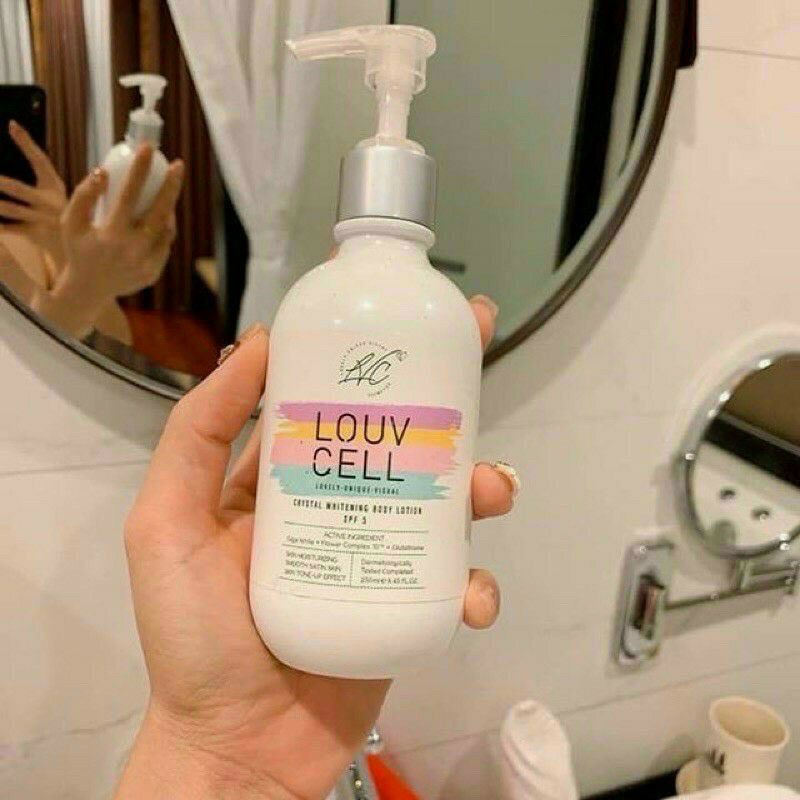 Kem dưỡng trắng da Louvcell Crystal Whitening Body Lotion 250ml