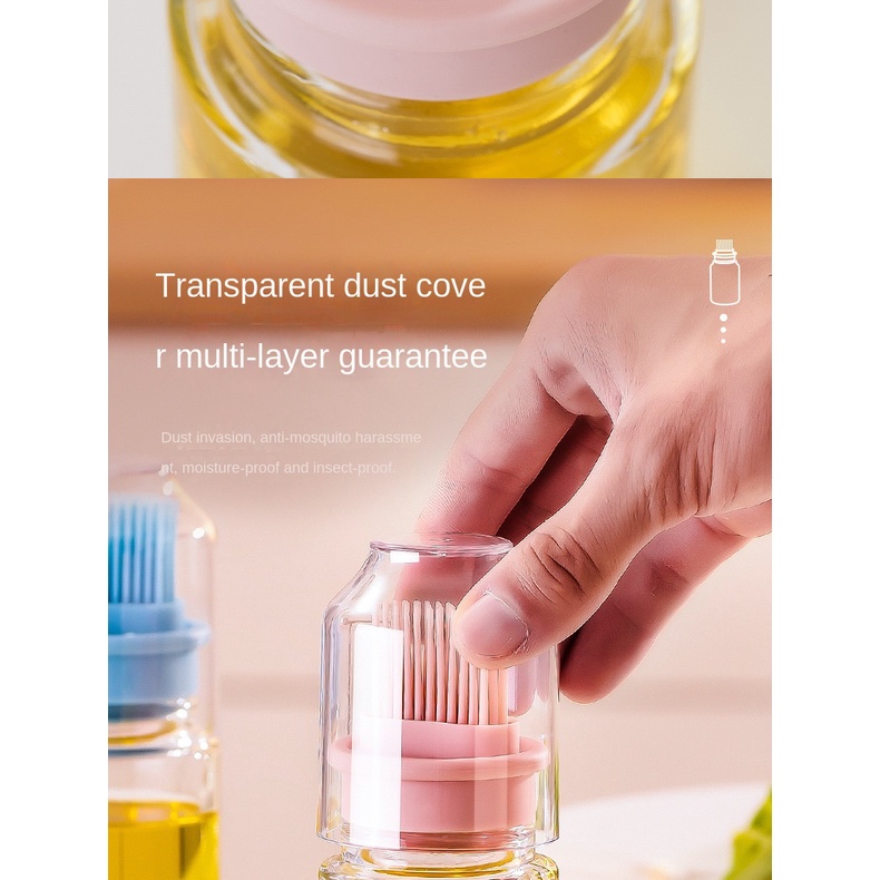 Bình Đựng Dầu Có Đầu Cọ Silicon Mềm Dung Tích 150ml Tiện Dụng