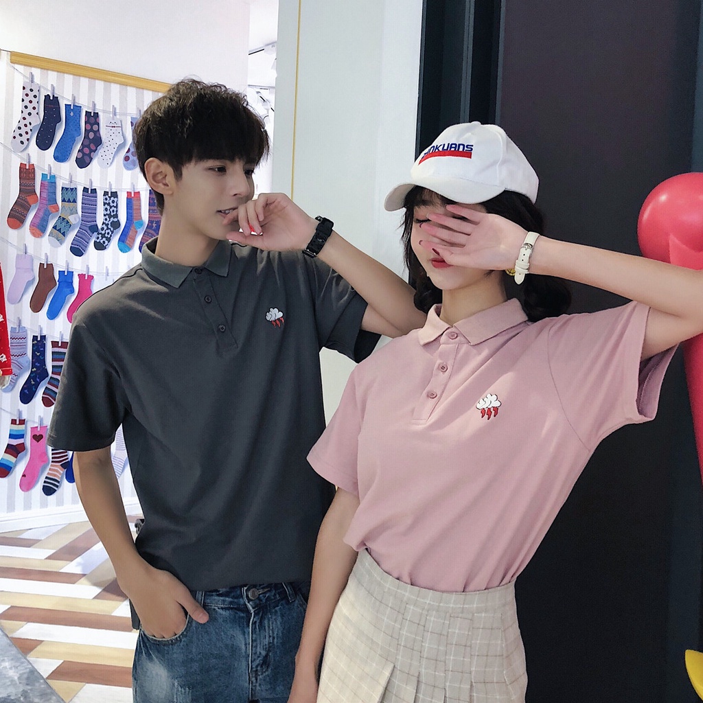 Áo Nữ Form Rộng, Áo Thun Polo Nữ Có Cổ Trụ Đẹp Chất Cotton Form Unisex In Đám Mây Siêu Đẹp Nam Nữ Đều Mặc Được TTQ0062