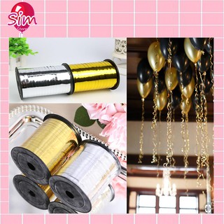 Cuộn 250m dây ruy băng kim tuyến buộc bóng bay