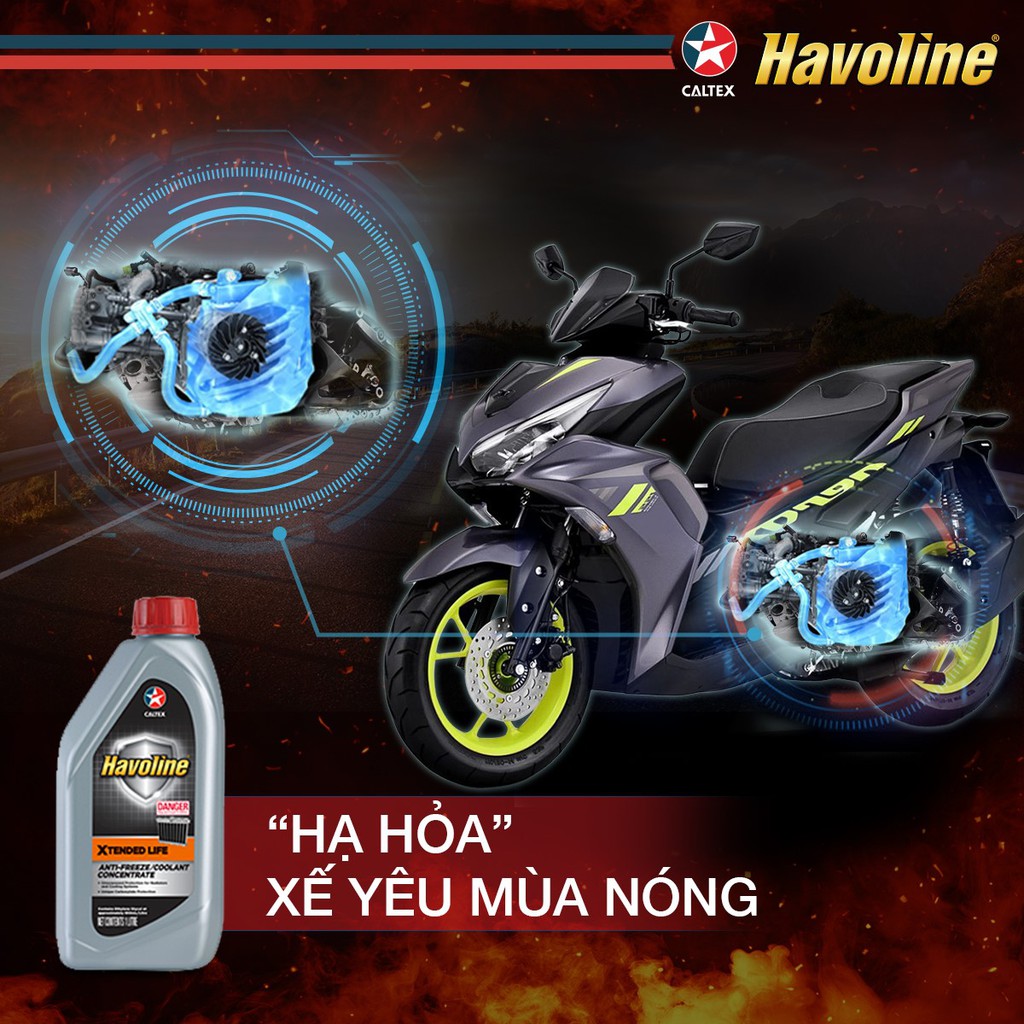 [ CHÍNH HÃNG ] Nước làm mát pha sẵn Caltex Havoline Xtended Life [ 1L ]