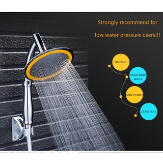 Bộ sen tắm tăng áp 9002 ( Tay sen tăng áp + dây sen inox + đế cài sen )