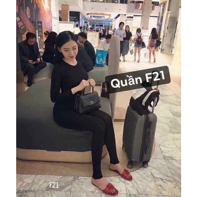 quần legging f21 cạp cao tôn dáng