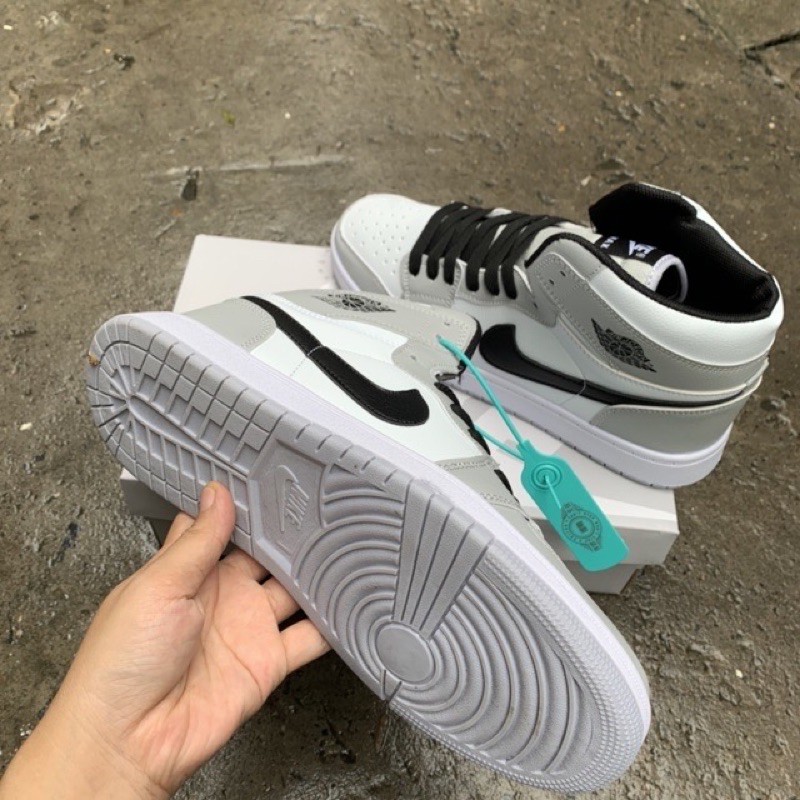 [Mã FAGREEN245 giảm 10% tối đa 30k đơn từ 99k] Giầy thể thao JD 1 xám cao cổ hàng đẹp fullbox | BigBuy360 - bigbuy360.vn