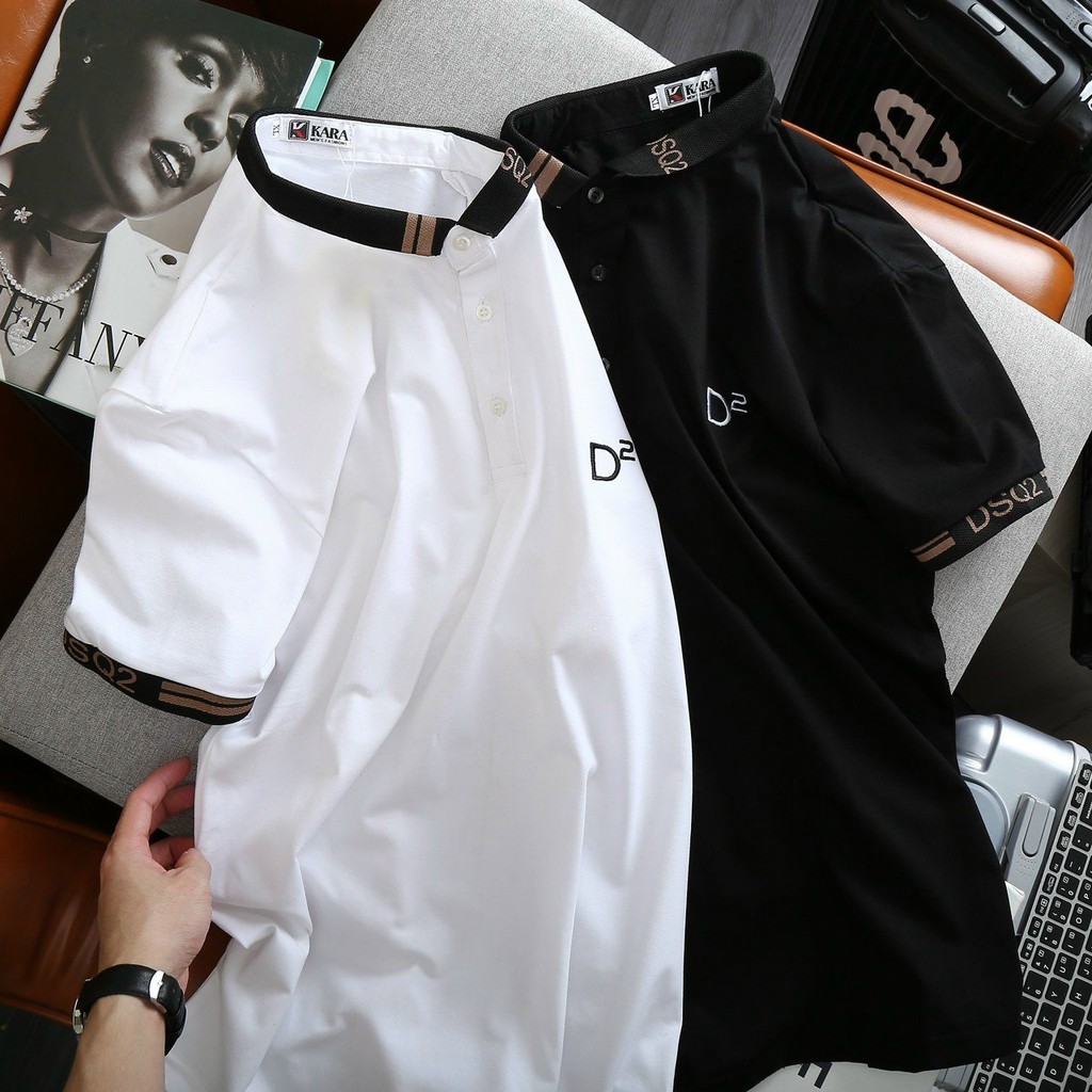 Áo Thun Nam Có Cổ Ngắn Tay Thêu Logo Lịch Thiệp | BigBuy360 - bigbuy360.vn