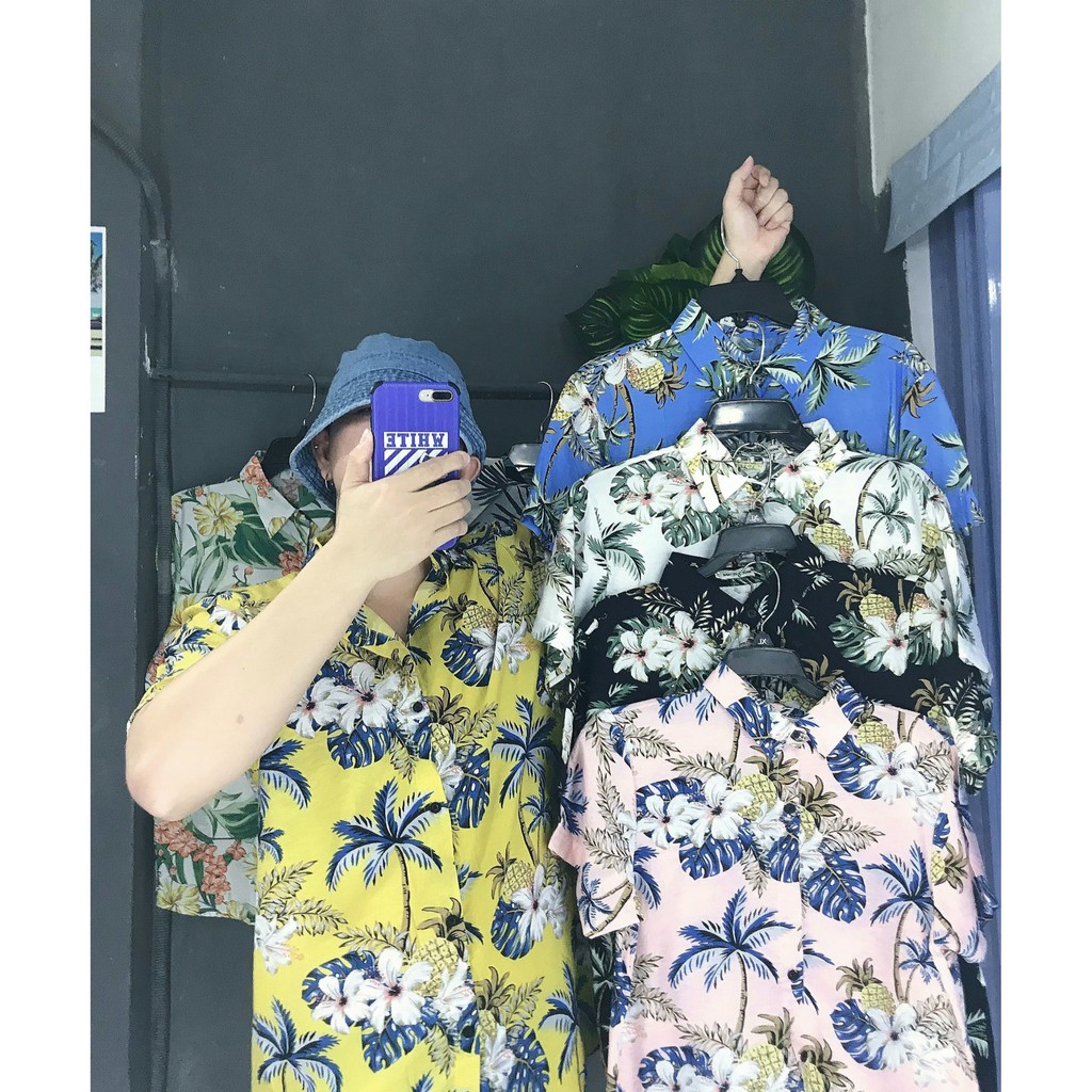 Áo Sơ Mi Hawaii Thơm Dừa 5 màu