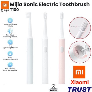 Bàn chải điện Xiaomi Mijia T100  (pin sạc) - kháng nước ipx7 - Bàn Chải Đánh Răng Mijia T100 - Hàng Chính Hãng